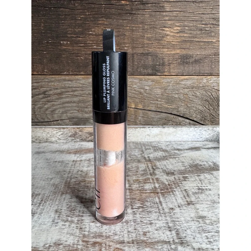 e.l.f. Lip Plumping Gloss Shade Pink Cosmo High-Shine Sealed MSRP $12